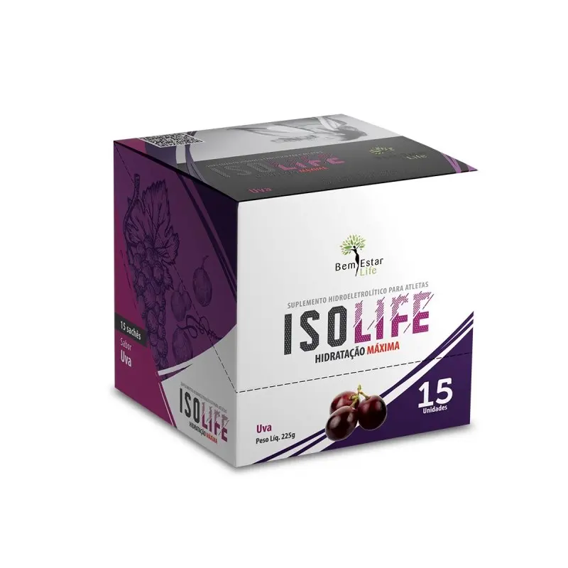 OFERTA: 20% DESCONTO NO ISO LIFE ISOTONICO, 15 SACHET - NOVO SABOR UVA