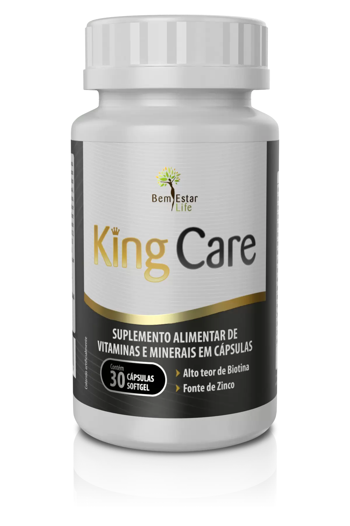 KING CARE - Suplemento vitaminico cabelo, barba e unha.