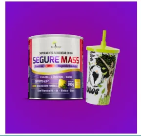 NA COMPRA DE SEGURE MASS 300gr SABOR ABACAXI COM HORTELA - GANHA COPO COMEMORATIVO 500 ml