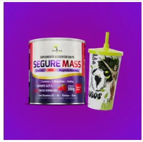 NA COMPRA DE SEGURE MASS 300gr SABOR FRUTAS VERMELHAS - GANHA COPO COMEMORATIVO 500 ml.
