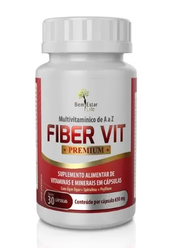 FIBER VIT PREMIUM 30 CAPSULAS - POLIVITAMINICO + FIBRAS