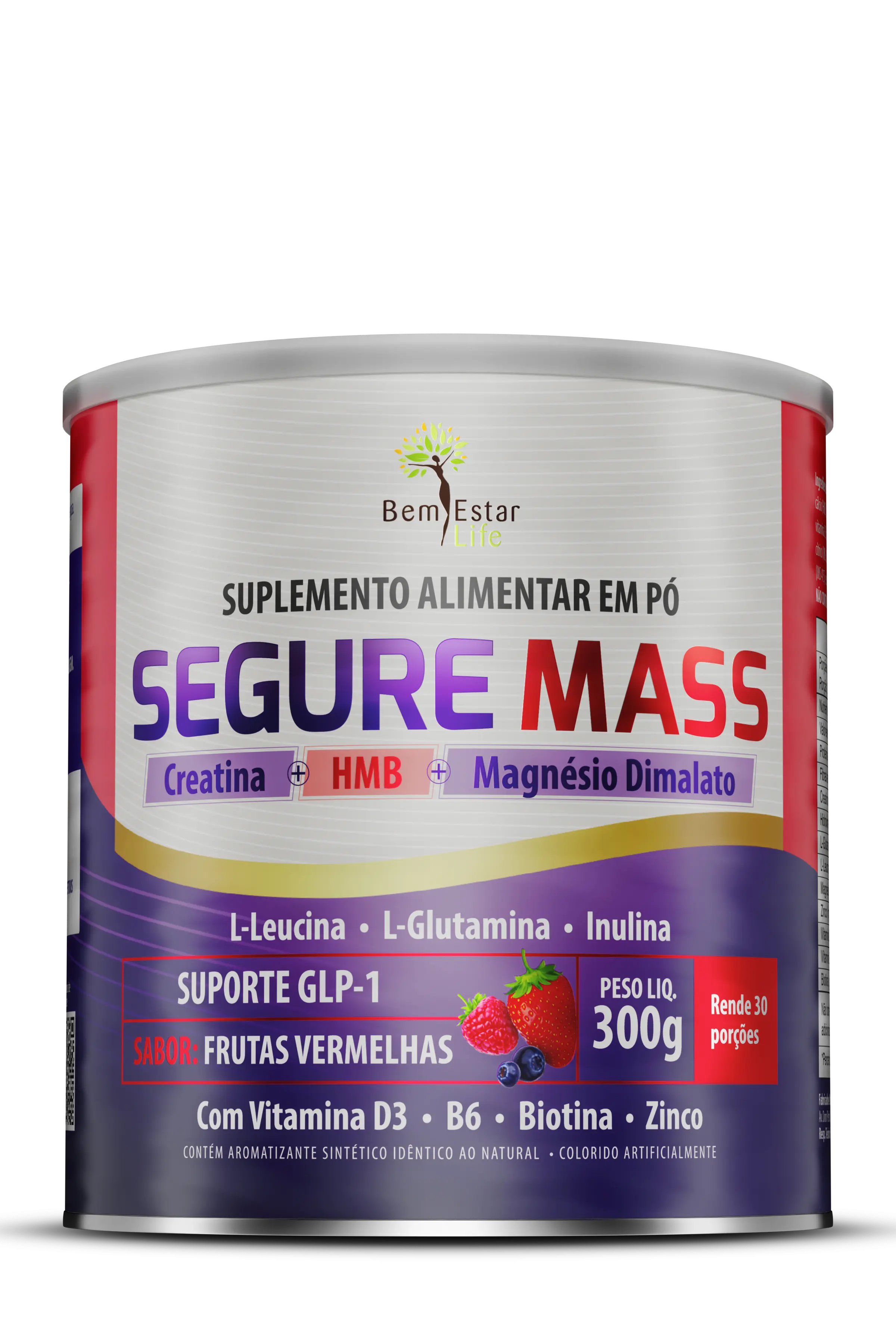 SEGURE MASS 300GR. SABOR FRUTAS VERMELHAS