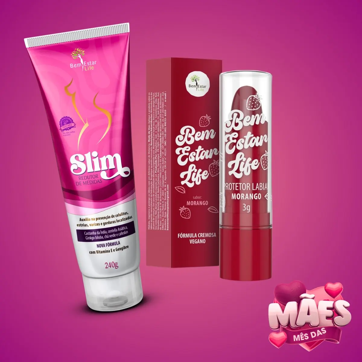 OFERTA: NA COMPRA DE SLIM REDUTOR DE MEDIDAS - BRINDE PROTETOR LABIAL SABOR MORANGO