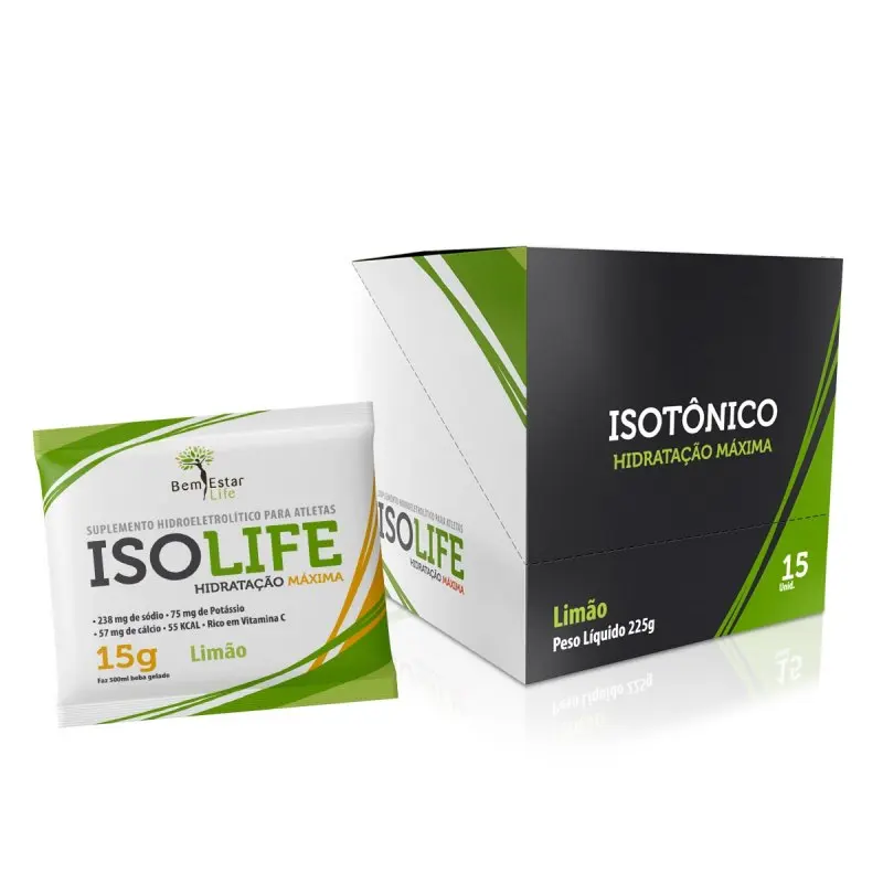 OFERTA: 20% DESCONTO NO ISO LIFE ISOTONICO, 15 SACHET - NOVO SABOR LIMÃO