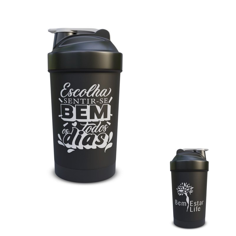 COQUETELEIRA 500 ML - COR PRETA (MATERIAL DE TRABALHO)
