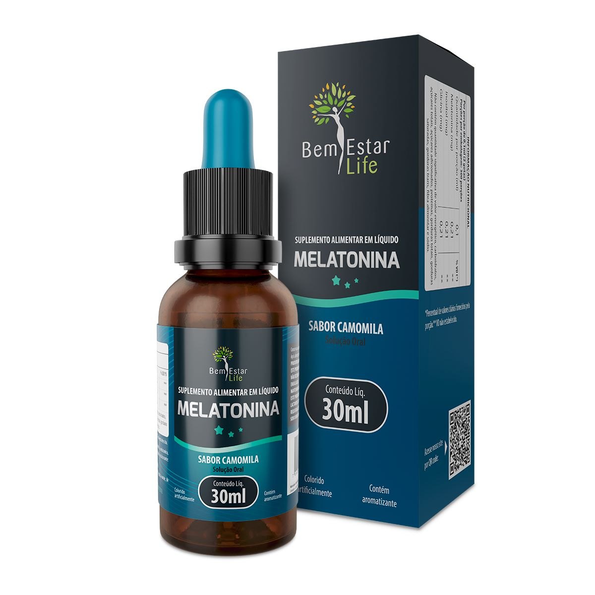 Melatonina em Gotas Sabor Camomila 30ml
