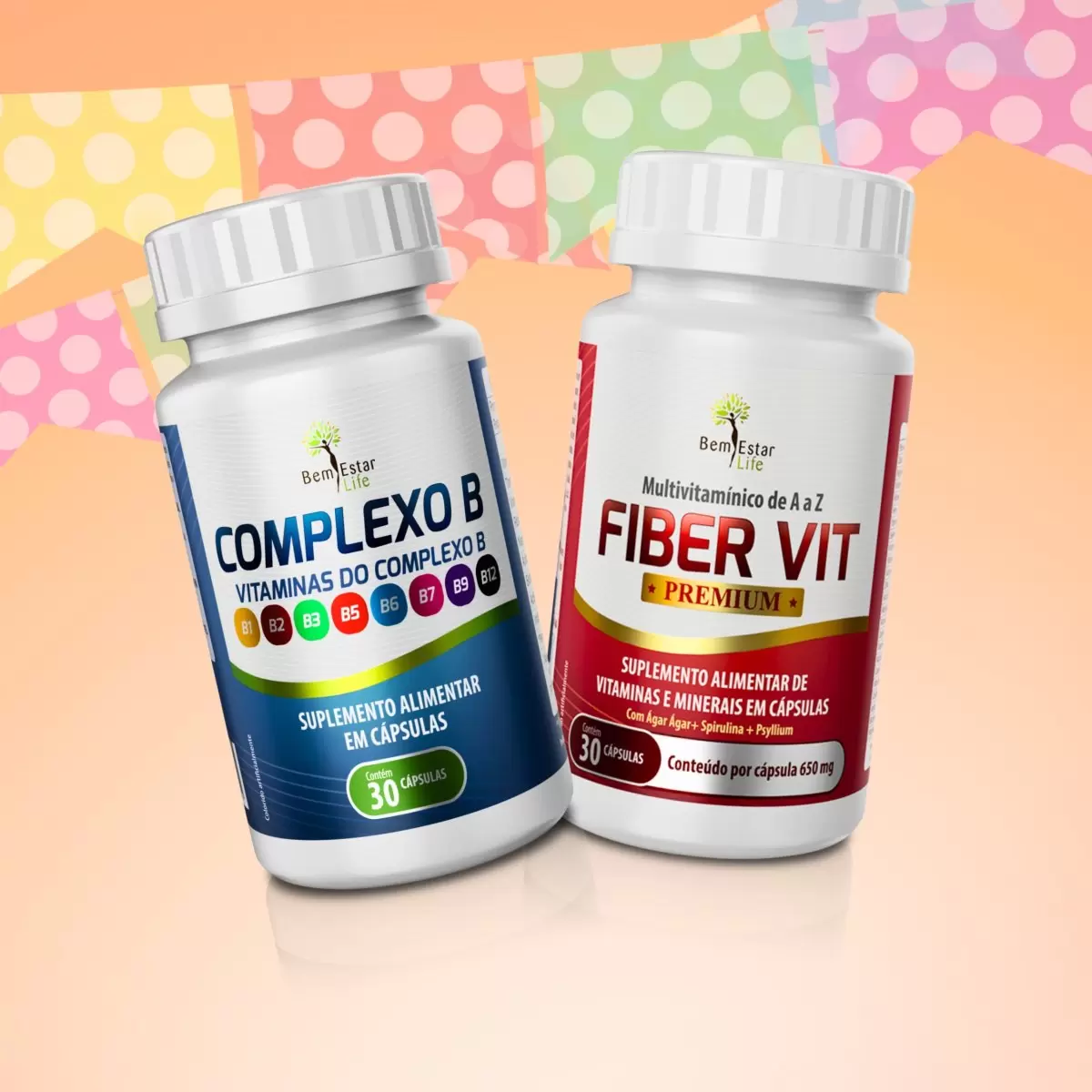 NA COMPRA DE COMPLEXO B 30 CAPS - GANHA 50% DSCTO. FIBER VIT 30 CAPS.