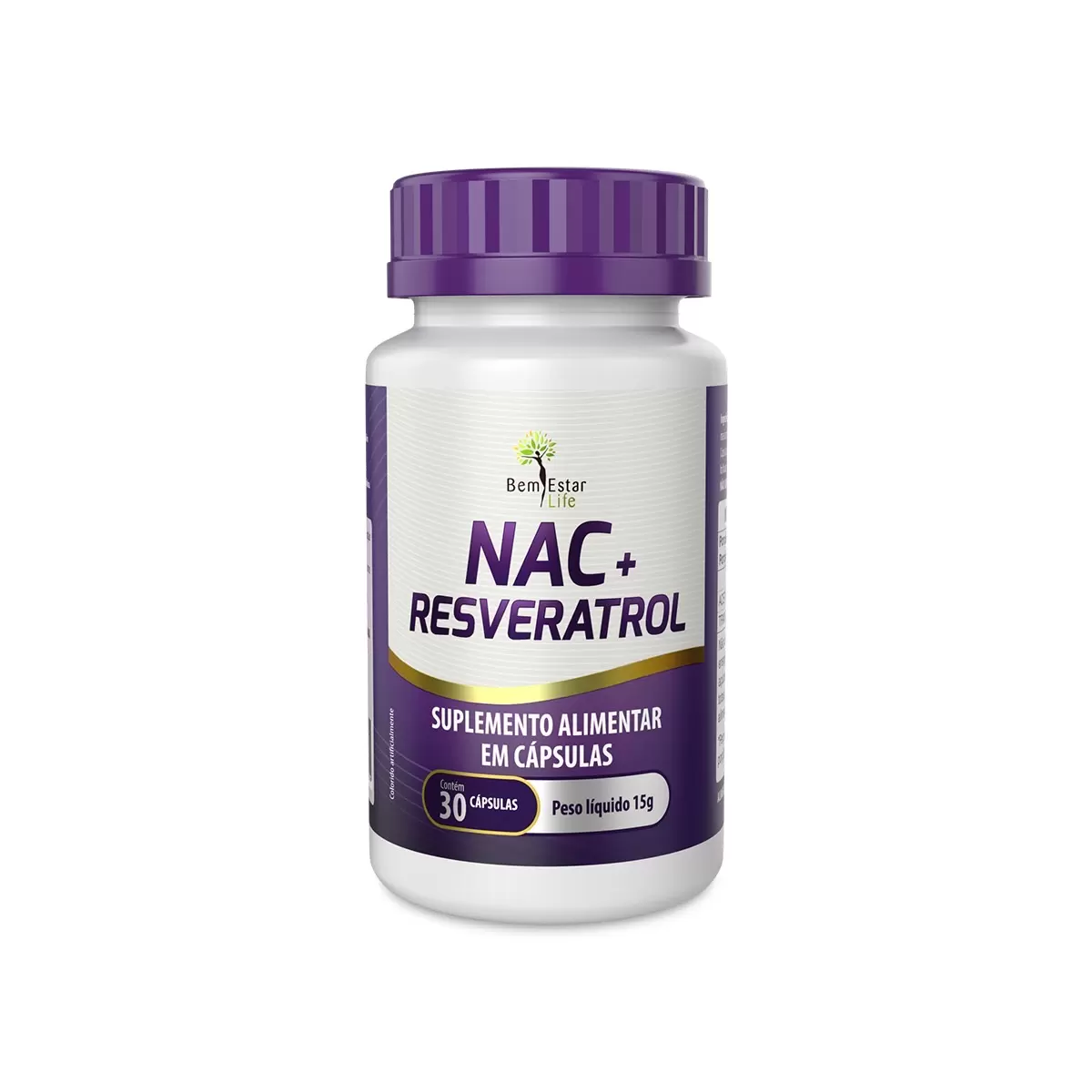 NAC + RESVERATROL 30 CAPSULAS